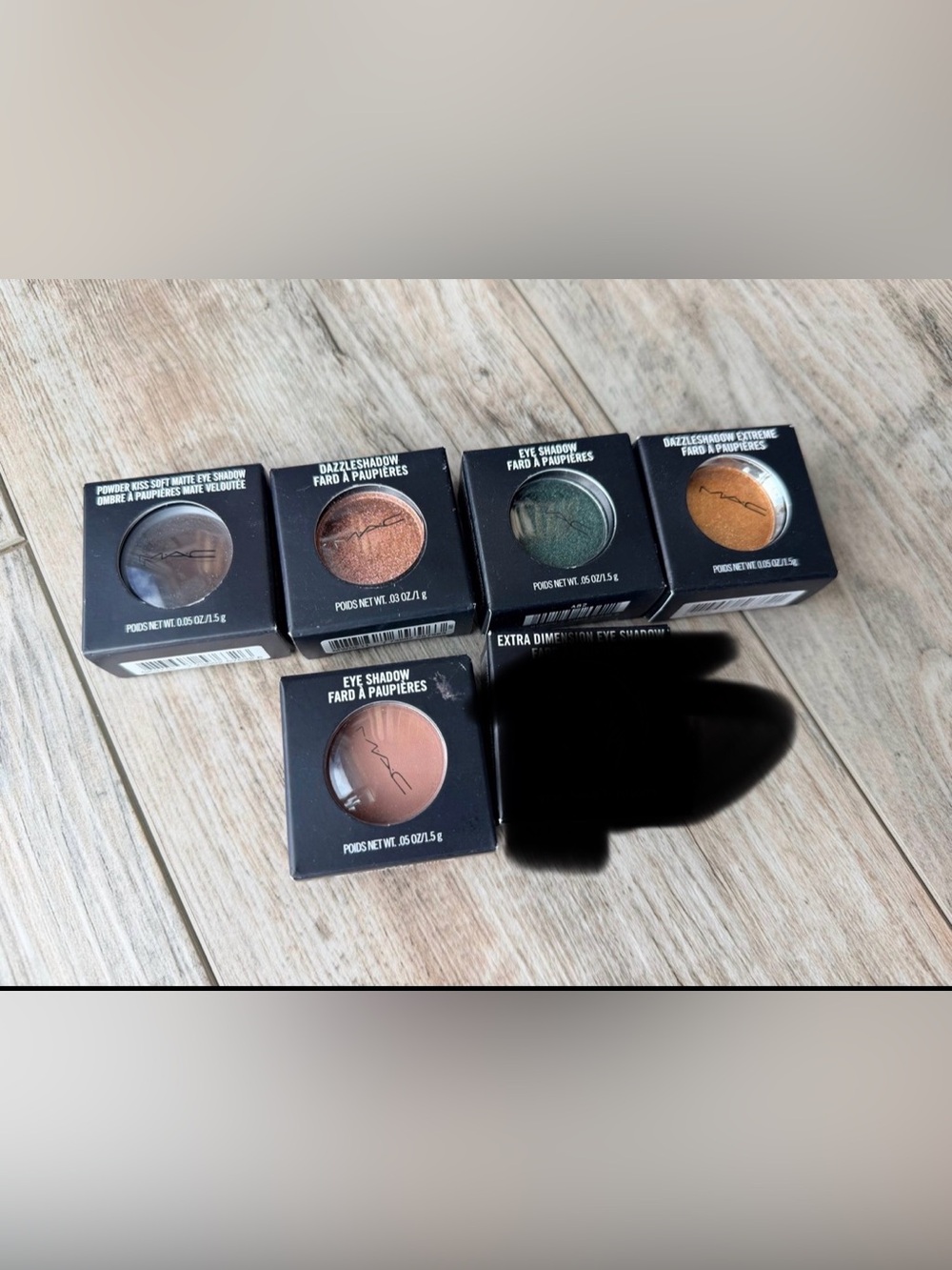 NIB MAC Cosmetics Eyeshadows Soft Matte Dazzleshadow Extra Dimension Set of 5